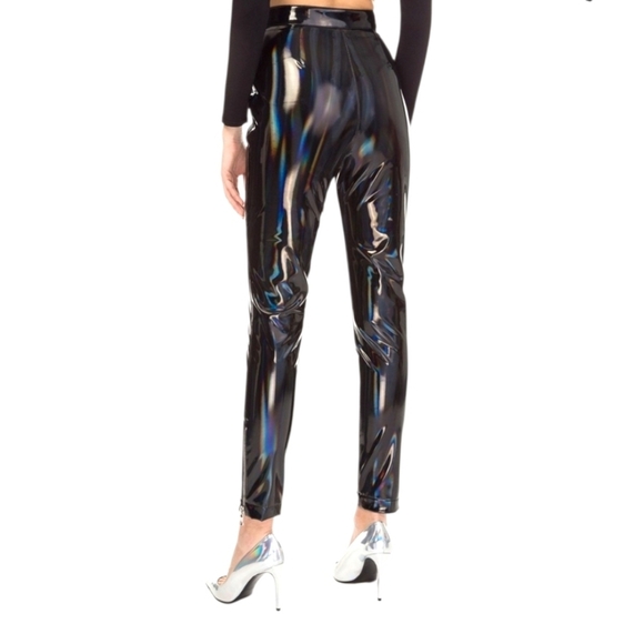 $1050 BALMAIN Holographic Pant Size 36 US 4 - Picture 5 of 13
